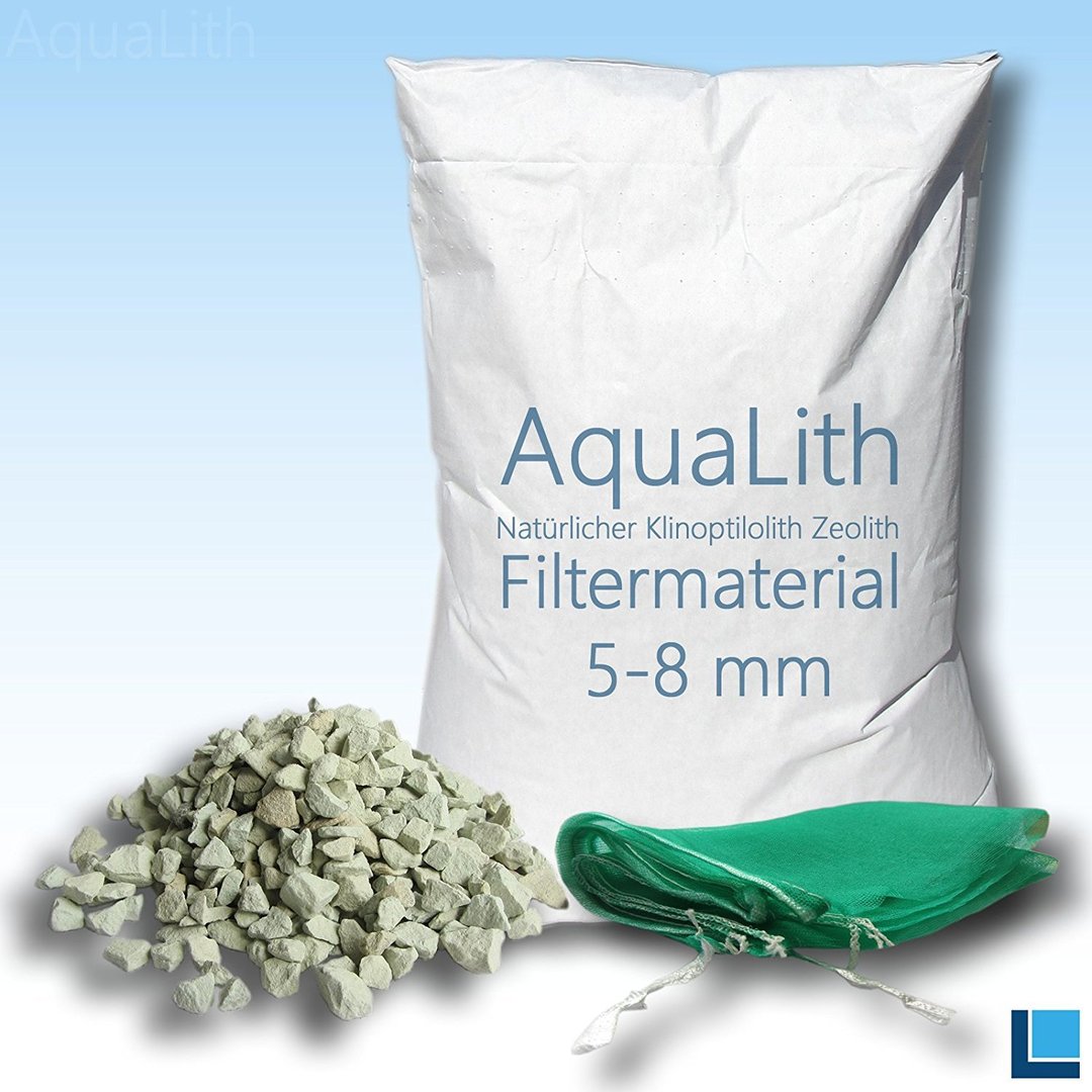 25kg Zeolith Filtermaterial Phosphatbinder Zeoliet Zeolite Gartenteich Aquarium 